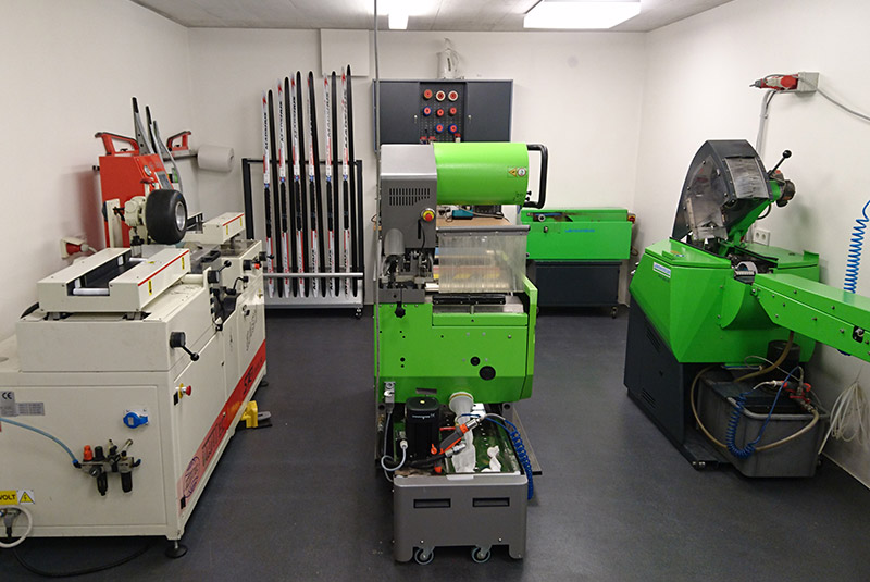 Skiservice-Werkstatt